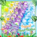 200 Count Hawaiian Lei Bulk, Tropical Luau Hawaii Theme Silk Flower Necklace, Party Favors for Beach Holiday Wedding Birthday Party, Aloha Summer Party Decorations