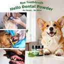Dog Teeth Cleaning Powder, Dog Dental Powder with Natural Herbal Blend,Plaque Off Pet Tooth Cleaning lab co, Bad Breath & Tartar Remover for Dogs & Cats,Mint -5 OZ