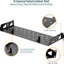Tecmojo 1U Rack Shelf,19 inch Rack Shelf 6 inch Depth,Rack Mount Shelf with Anti-Slip Stops,Server Rack Shelf and Network Shelf for 19 in Equipments, 55lbs Capacity of Vented 1U Shelf,No Lip(2 Pack)