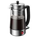 Percolator Coffee Pot Electric Coffee Maker, Brews 2–10 Cups, Auto Keep Warm, Stainless Steel Basket, Borosilicate Glass, Easy-Pour Spout, Cool-Touch Handle