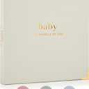 Keepsake Baby Memory Book for Boys and Girls Timeless First 5 Year Baby Book Neutral Journal Scrapbook or Photo Album - Record a Milestone for Every Event from Birth to Age 5