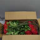 50 PCS Fake Red Roses, Artificial Red Flowers Bulk Realistic Silk Faux Rose with Stems for Wedding Decoration Anniversary Bridal Bouquet DIY Floral Arrangement Romantic Home Decor Gifts