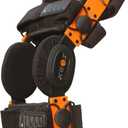 ELITE Orthopedic Knee Support Brace Adjustable Stainless-Steel Hinges, Side Stabilizer Knee brace for Ligament, Sports Injuries, Arthritis OA, Osteoarthritis Pain Relief Unisex, Orange (Size 17)