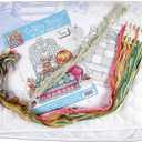 Tobin Bedtime Prayer Girl Quilt Stamped Cross Stitch Kit, 36 by 43-Inch,White, 34 x 43 inches