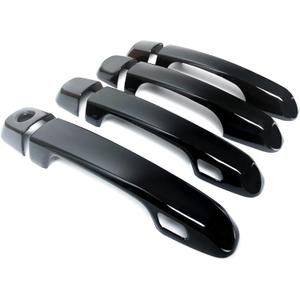 Door Handle Covers Trim Compatible with Toyota 4Runner 4WD N280 Prado J150 2010-2022 2017 2018 2019 2020 2021 Car Styling Accessories Exterior Door Handles with Smart Key Holes Glossy Black 8PCS ABS