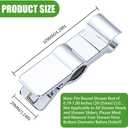 Adjustable Hand Shower Bracket for Slide Bar, Universal 20-25MM Rail Shower Head Holder Slider Clamp Bathroom Replacement 45 Degree Rotation Sprayer Holder
