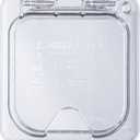 Carlisle FoodService Products StorPlus EZ Access Lid, Cover for 1/6 Size Food Pans, Single Notched, 6.88" x 6.31", 1 Count, Clear