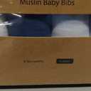 Muslin Baby Bibs 8 Pack, Baby Bandana Drool Bib for Drooling and Teething, Cotton Soft Absorbent for Girls Boys (Blue Ocean Whale)