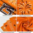 2 x Graduation Decorations 2026 Orange Graduation Banner 66.1" x 33.8" Graduation Backdrop Congrats Grad Banner for Outdoor Indoor High School College Class of 2026 Graduation Party Decorations