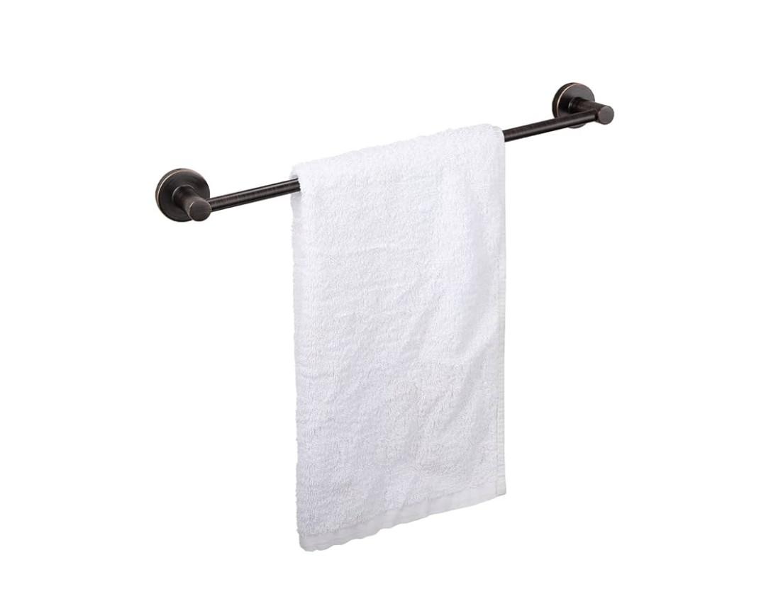 JiePai Bath Towel Bar,Stainless Steel Towel Rack Bathroom Towel Holder Wall Mount Kitchen Dish Cloth Hanger (Oil Rubbed Bronze, 24 inch)