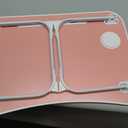 Foldable Lap Desk, Laptop Bed Desk, Portable Lap Table, Laptop Bed Table with Cup Holder & Tablet Slot & Lifting Handle for Working Writing Drawing & Eating - Pink