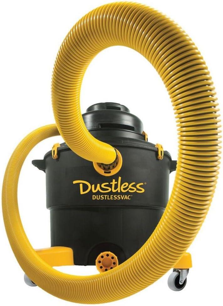 Dustless Technologies D1603 Wet+Dry Shop Vac  Powerful Dustless Vacuum for Contractors, Construction, Professional, and Home Use