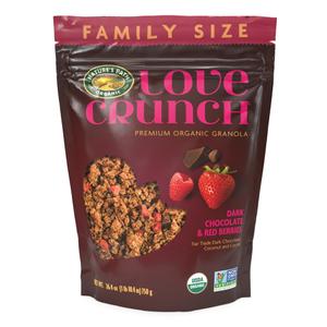 Love Crunch Organic Dark Chocolate & Red Berries Granola, 26.4 oz, Vegan, Non-GMO, Fair Trade, by Nature's Path (Case Of 6), BB 2026 SEP 26