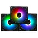 Thermalright TL-S12-S X3 CPU Fan 120mm ARGB Case Cooler Fan Comes with ARGB Lighting Effect,PC PWM Silent Computer Fan with 1500RPM Speed, CPU Cooling Fan Black(TL-S12-S X3)