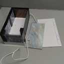 1/64 Scale Diecast Display Case for Hot Wheel Storage with LED Lights, Stackable Electric Garage with Voice Control, 3 Replaceable 3D Scenes Parking Lot Diorama for Model Cars (White)