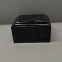 MAKEY'S Classic Cultured Marble Cremation Urn for Human Ashes Adult Male/Female, Professional Decorative Cremation Urn for Ashes-Black