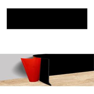 Silicone Door Kick Plate 8x28 inches, Self Adhesive Flexible Rubber Tape Stick On Scratches Protector Plates for Doors, 8"x 28" Black