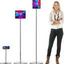 OATSBASF Heavy-Duty Tablet Floor Stand - 66.1" Height-Adjustable, Overhead Bed Phone/Tablet Holder, Fits 4.7-12.9" iPad Pro/Air/Mini, Kindle & Cell Phones