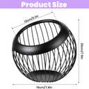 Molain Large Capacity Coffee Pod Holders Basket, Metal Espresso Pod Holder, Coffee Bar Organizer for Counter, Kcup Storage Bar Accessories (Black)