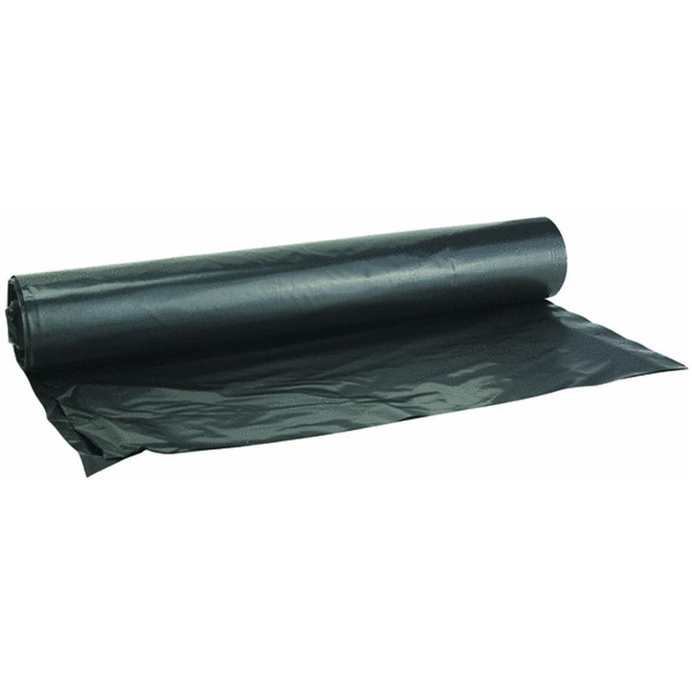 625918 Construction Plastic Sheeting 10' Width X 100' Length X 4 mil Thick, Black, 1 Count