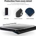 Antbox Case for iPad 9th Generation/iPad 8th Generation with Pencil Holder Vegan Leather Smart Cover for iPad 10.2'' 9th/8th/7th Gen (NavyBlue)