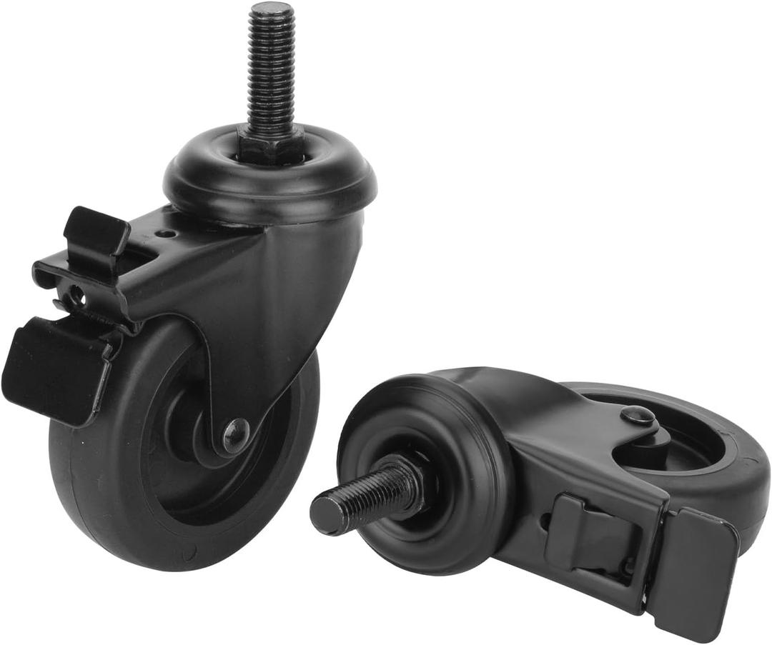 74064 Caster Wheels for Pit Boss Grill, 3" Locking Wheels Replacement for Pit Boss Pro Series 1100-PS1, Austin XL, Louisiana & Others Pellet Grills, 2 Pack