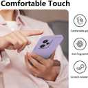 Compatible with Poco F5 Case Silicone Liquid Dark Green, Soft Smooth Touch for Xiaomi Redmi Note 12 Turbo Phone Case Silicone Shockproof Thin Cover (Purple)