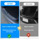 2025 Tesla Model Y Upgrade Rear Bumper Guard, Protector Trunk Bumper Door Sill Cover Protector for Tesla Model Y Juniper Interior Accessories Black