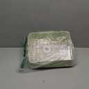 Automatic Parakeet Bird Bath with Pump, Large Bird Shower Fountain Indoor Bathtub with Running Water, Parrot Bath Tub Faucet for Pet Birds, African Grey, Cockatiel, Conure, Budgie, Lovebird (Square - Green)