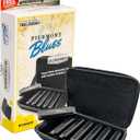 HOHNER Piedmont Blues 7 Harmonica Pack with Case, Stainless steel (PBH7)