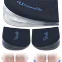 Urwalk 3 Layers Adjustable Supination & Over - Pronation Adhesive Corrective Gel Shoe Inserts Medial& Lateral Heel Wedge Lifts