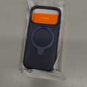 TORRAS Q3 Silicone 360 Spin for iPhone 17 Pro Case with Stand, Fit for MagSafe, Magnetic Ring Kickstand with Camera Control, Liquid Silicone Rubber Soft Phone Case for iPhone 17 Pro 6.3'', Deep Blue