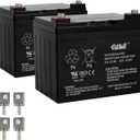 Casil 12V 33Ah Replacement Battery Compatible with Hoveround MPV1 MPV2 MPV3 MPV4 MPV5 Battery Jazzy 1103 45976 UB UPS12-150MR LC-LA1233P EP33-12 PR UPS12-150MR LC-LA1233P EP33-12 PRC1235, 2 Pack