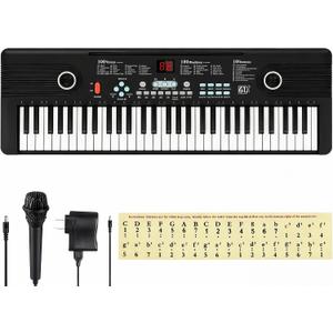 61 Key Keyboard Piano,with Built-in Speaker and Microphone, Portable Electronic Digital Piano for Beginners, Perfect Musical Starter Instrument, Ideal Gift for Aspiring Musicians