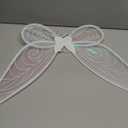 quescu Fairy Wings for Adults,Butterfly Wings for Girls,Angel Wings,Fairy Costume for Women Halloween Dress Up Party Favor (White)