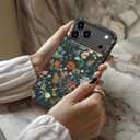 LUMARKE for iPhone 17 Pro Case Cute,Aesthetic Vintage Wildflower Hard Shell,Compatible with Magsafe,Trendy Unique Cool Western Coquette Floral Protective Slim Silicone Phone Cover for Women Girls