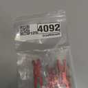 Metal Front & Rear Suspension Arms A-Arms Set Compatible with Losi 1/18 Mini-T 2.0 2WD Stadium RC Truck Hop-Up Parts (Red)