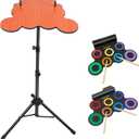 ROCKSOCKI Drum Pad Stand Adjustable for 7 Pad Roll-up Electronic Drum Set (Stand Only)