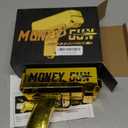 Money Gun Shooter  RUVINCE Gold Money Gun for Movies that Look Real, Prop Gun Make it Rain, Handheld Cash Gun for Game Movies Party