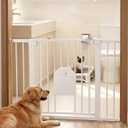 Babelio Auto Close Dog Gate with Cat Door, CatPrivilege I, 29-43"