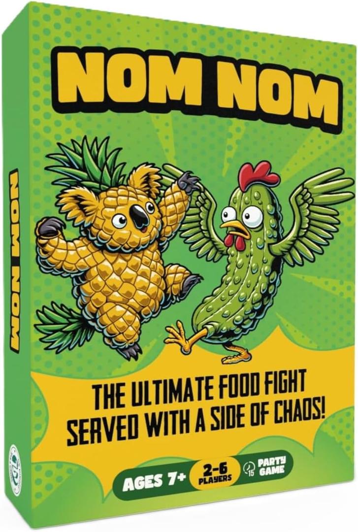 2 x DR DINGUS Nom Nom Card Game - 2-6 Players - Ages 7+ - 15 Minutes to Play - High Stakes Card Game - Party Game, Family Game Night, Kid and Adult