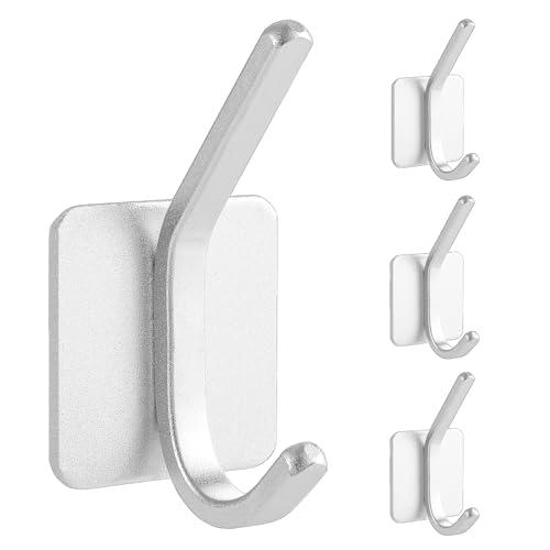 2 x Paoli Heavy Duty Self Adhesive Hooks - Sturdy self Adhesive Hooks for Home, School and Office Easy to fit and Remove,with a Maximum Load Capacity of 30lb (4 PC).