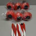 6 Pack Christmas Solar Pathway Lights Outdoor Decorations,Garden Solar Stake Landscape Lights Candy Cane Christmas Pathway Light (6 Pack)