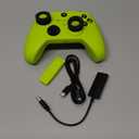 W&O Wireless Controller for With Xbox One, Xbox Series X/S, Xbox One X/S, PC, With RGB LED Light, Mappable Buttons, With 2.4GHZ Wireless Adapter Gamepad (Electric Volt)