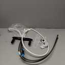 Delta Faucet Collins Single-Handle Kitchen Faucet with Side Sprayer, White Kitchen Sink Faucet, Kitchen Faucet 3 Hole, White 440-WH-DST