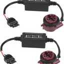 2PCS Car LED Headlight Decoder, LED Decoder Adapter, Auto Warning Strong Error Code Decoder Canceller Capacitors Resistor, LED Load Flash Resistors for Most Cars Trucks SUVs