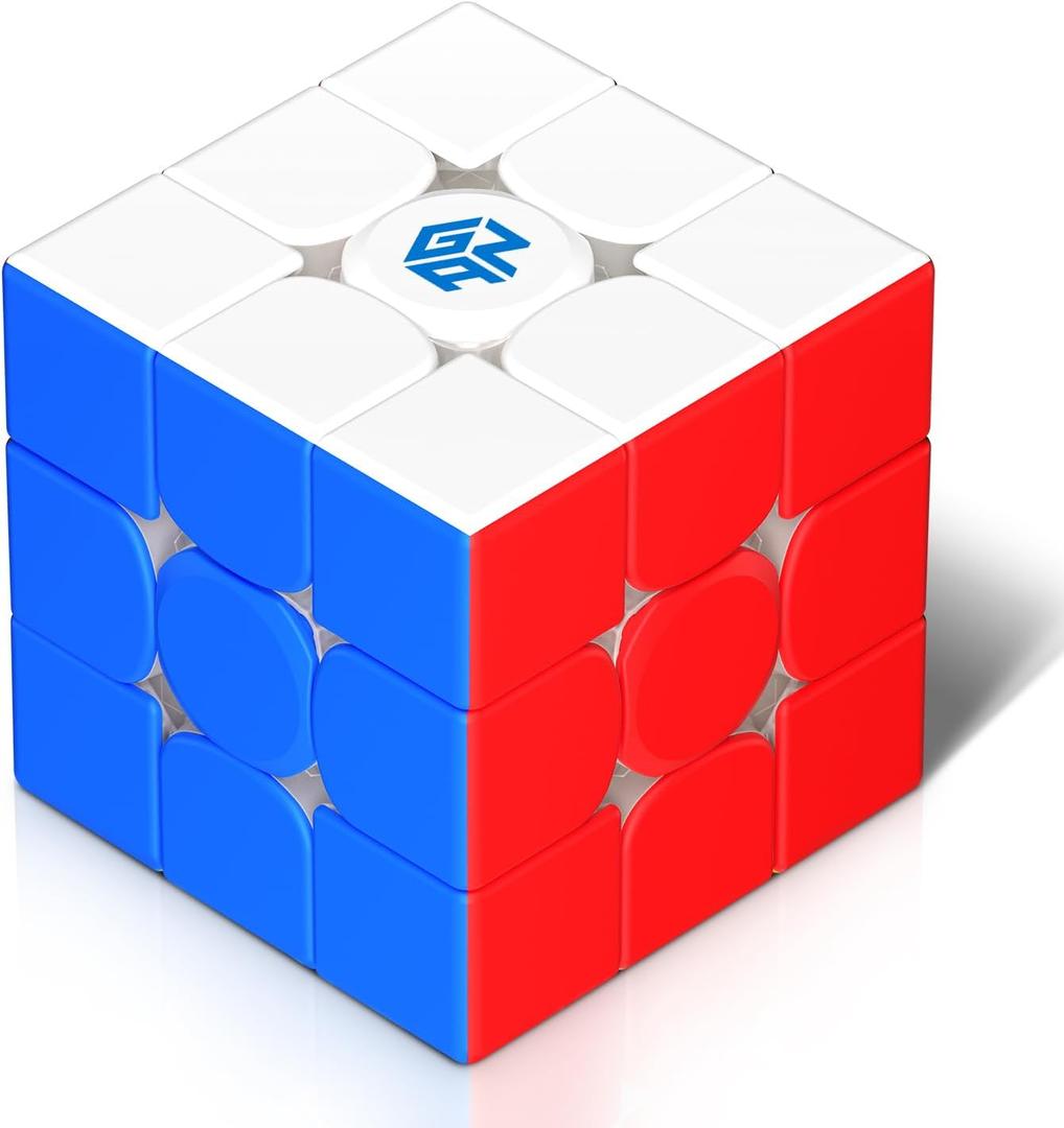 GAN 356 R S 2, 3x3 Speed Cube Gans Classic Non-Magnetic Magic Cube Stickerless Puzzle Practice Solving Wing-Shaped Core 2.0, 90 Corner Cutting, Tension Adjustable, 356RS2