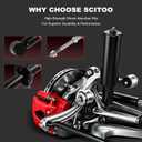 SCITOO 2pcs Rear Shock Absorbers Replace for Mitsubishi Outlander Sport
