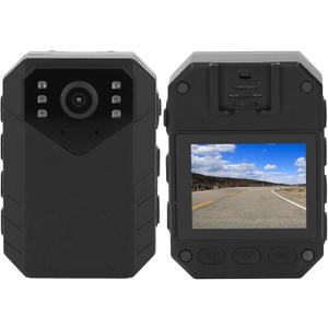 Yunseity 4K Body Camera, Body Worn Camera Law Enforcement Camera with 2 Inch TFT Color Screen, Night VisionVideo Recorder with Motion Detection, Time Lapse Photography for Security Guards