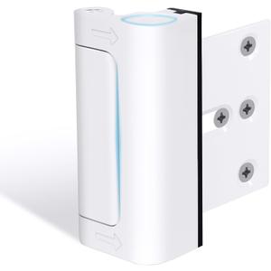 Door Reinforcement Lock Withstands 800lbs of Force - White Extra Proof Door Lock for Kids Safety Drilling Required, Prevents Unauthorized Entry, Add a Door Security Lock for Home Safety & Privacy